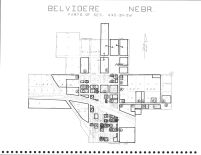 Belvidere Section Map, Thayer County 1976
